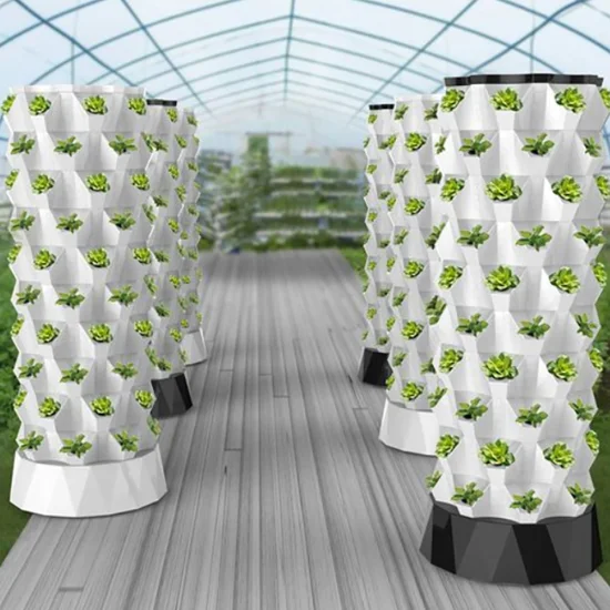 Système d'irrigation aéroponique systèmes de culture hydroponique d'intérieur maison tour d'agriculture verticale jardin avec lumière LED légumes à croissance verticale